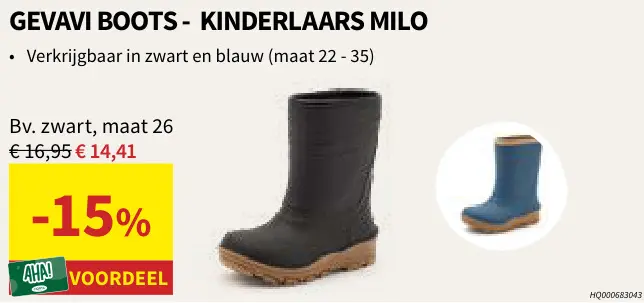 Promotie: Gevavi Boots Kinderlaars Milo