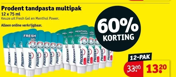Aanbieding: tandpasta multipak