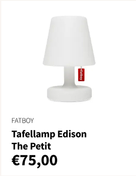 Aanbieding: Tafellamp Edison The Petit