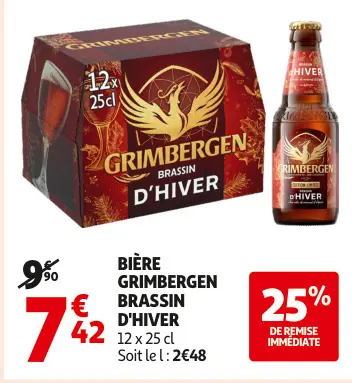 Promotie: Bière GRIMBERGEN brassin d'hiver