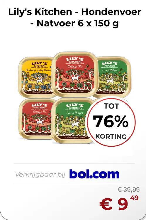 Aanbieding: Lily's Kitchen - Hondenvoer
