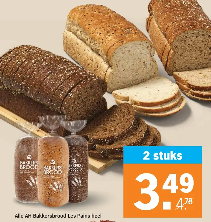 Aanbieding: Bakkersbrood Les Pains heel