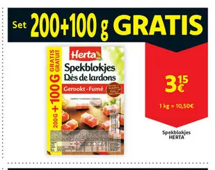 Aanbieding: Spekblokjes