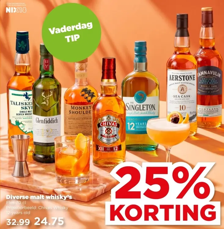 Aanbieding: Diverse malt whisky's