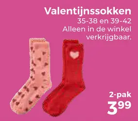 Aanbieding: Valentijnssokken