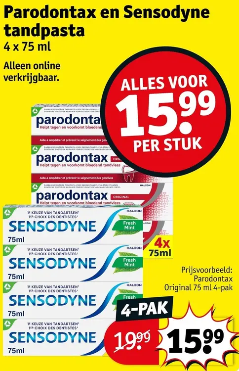 Promotie: Tandpasta