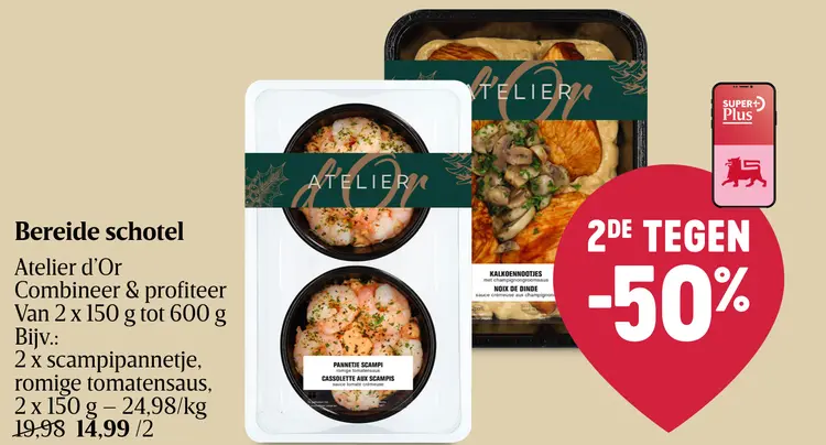 Promotie: Scampipannetje, romige tomatensaus