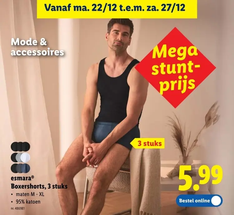 Promotie: Boxershorts