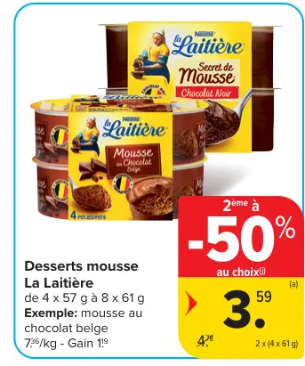 Offre: Desserts mousse