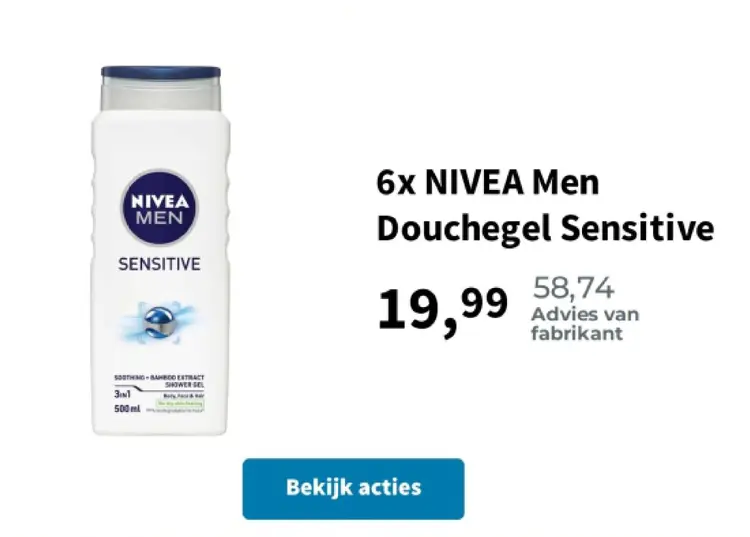 Promotie: Douchegel Sensitive