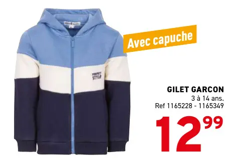 Offre: Gilet garcon