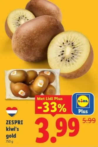 Aanbieding: kiwi's gold