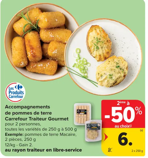 Offre: Accompagnements de pommes de terre