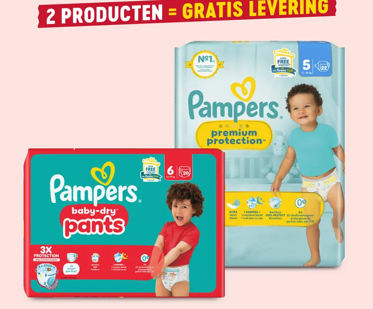 Promotie: Pampers baby-dry pants and Pampers premium pr