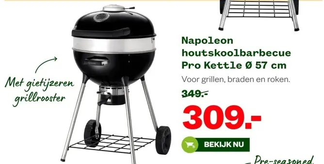 Aanbieding: houtskoolbarbecue Pro Kettle Ø 57 cm