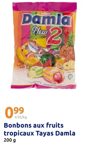 Offre: Bonbons aux fruits tropicaux