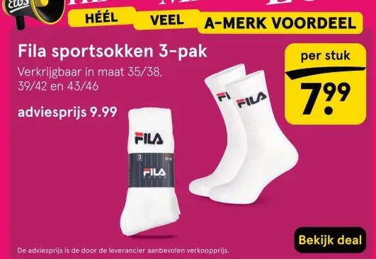 Aanbieding: Fila sportsokken