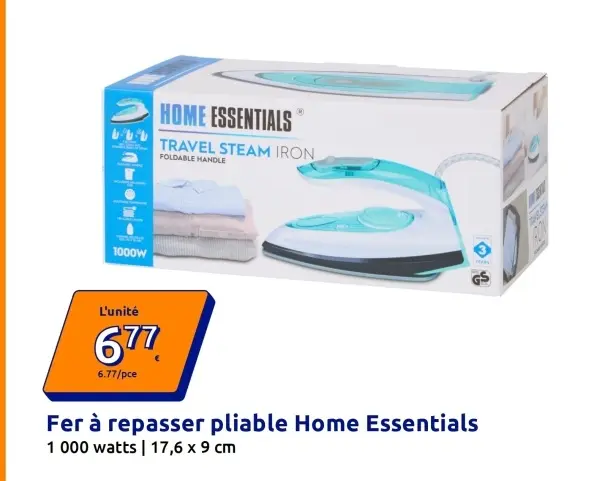 Offre: Fer à repasser pliable