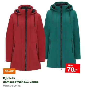 Aanbieding: Kjelvik damessoftshell Janne