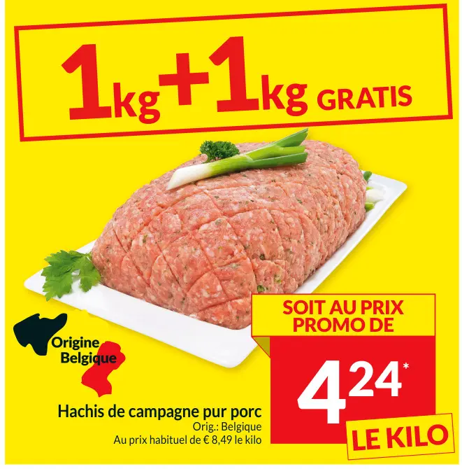 Offre: Hachis de campagne pur porc