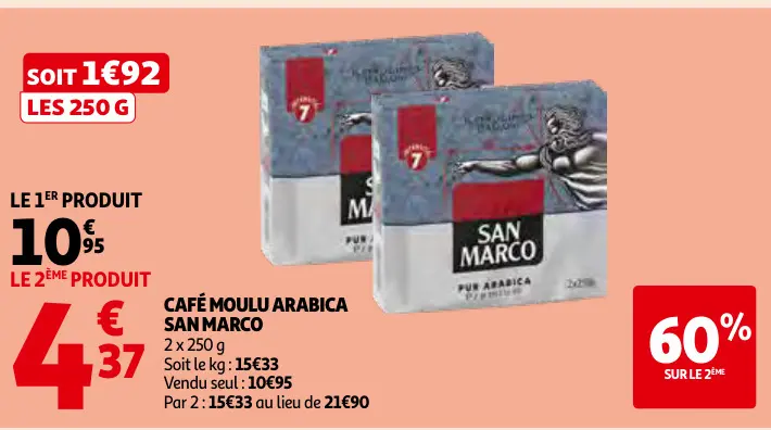 Promotie: Café moulu arabica