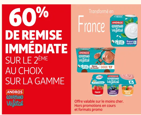 Offre: Andros gourmand & Végétal
