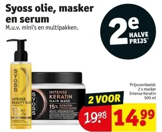 Promotie: Syoss olie, masker en serum