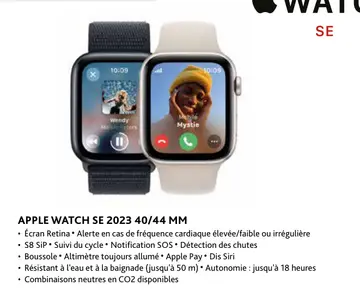 Offre: Apple watch se 2023 40/44 mm