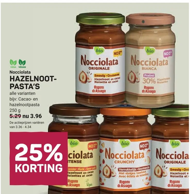 Aanbieding: Nocciolata HAZELNOOT-PASTA'S
