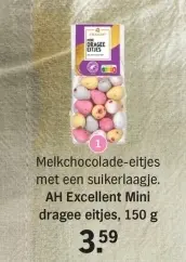 Aanbieding: Melkchocolade-eitjes met een suikerlaagje. AH