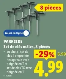 Offre: Set de clés mâles