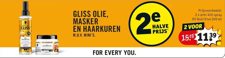 Promotie: Gliss Olie, masker en haarkuren