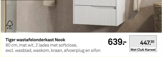 Aanbieding: wastafelonderkast Nook