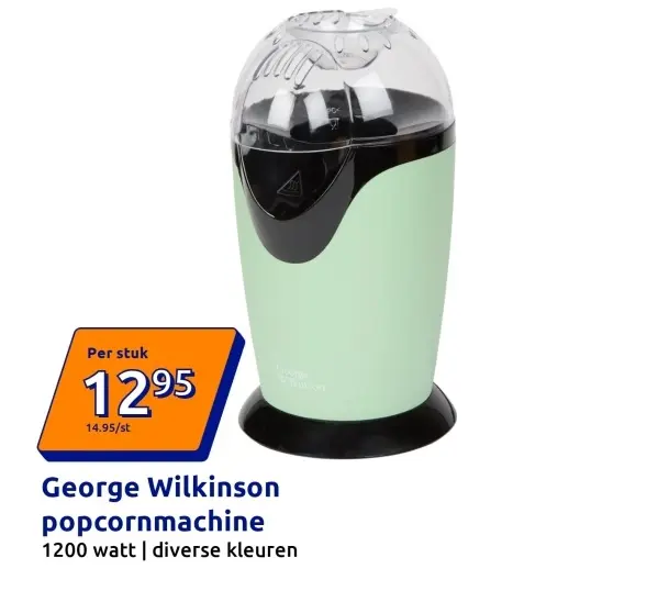 Aanbieding: George Wilkinson popcornmachine