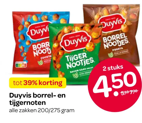 Aanbieding: Borrel- en tijgernoten