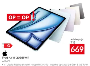 Aanbieding: iPad Air 11 (2025) Wifi