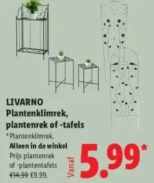Aanbieding: Plantenklimrek, plantenrek of -tafels