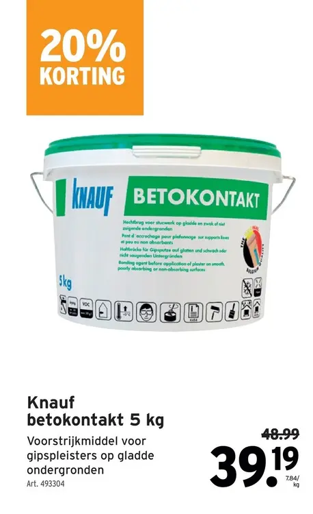 Promotie: Knauf betokontakt