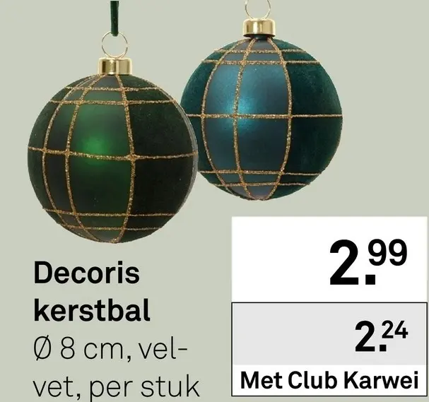 Aanbieding: Decoris Kerstbal