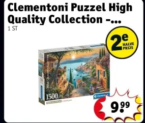 Aanbieding: Clementoni Puzzel High Quality Collection