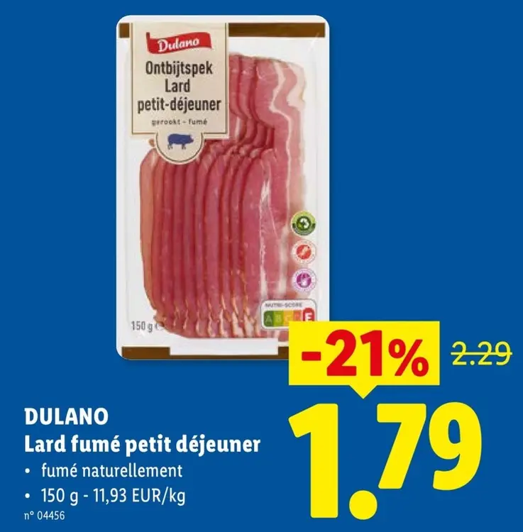 Offre: Lard fumé petit déjeuner