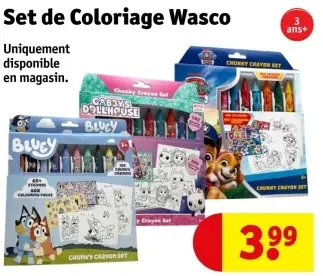 Offre: Set de Coloriage Wasco