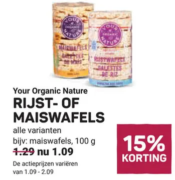 Aanbieding: Rijst- of maiswafels