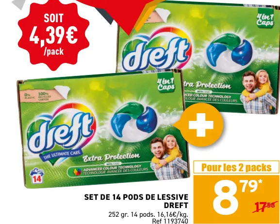 Offre: Pods de lessive