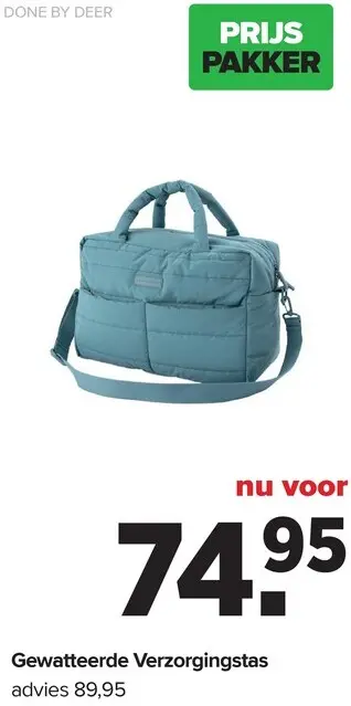 Aanbieding: Gewatteerde Verzorgingstas