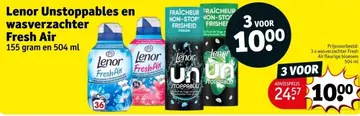 Aanbieding: Lenor Unstoppables en wasverzachter Fresh Air