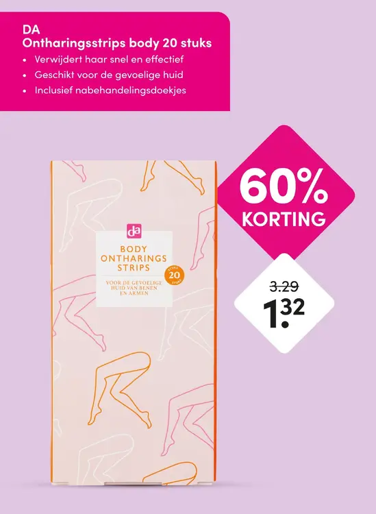 Aanbieding: Body ontharings strips