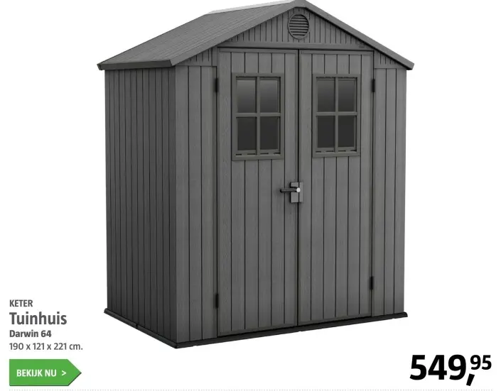 Aanbieding: Tuinhuis Darwin 64