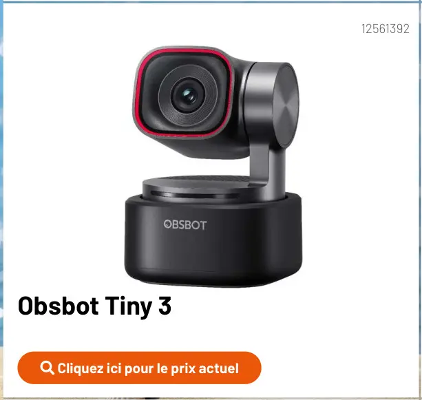 Offre: Obsbot Tiny 3