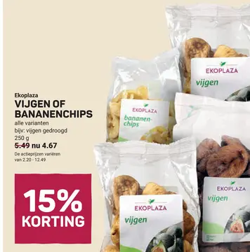 Aanbieding: VIJGEN OF BANANENCHIPS
